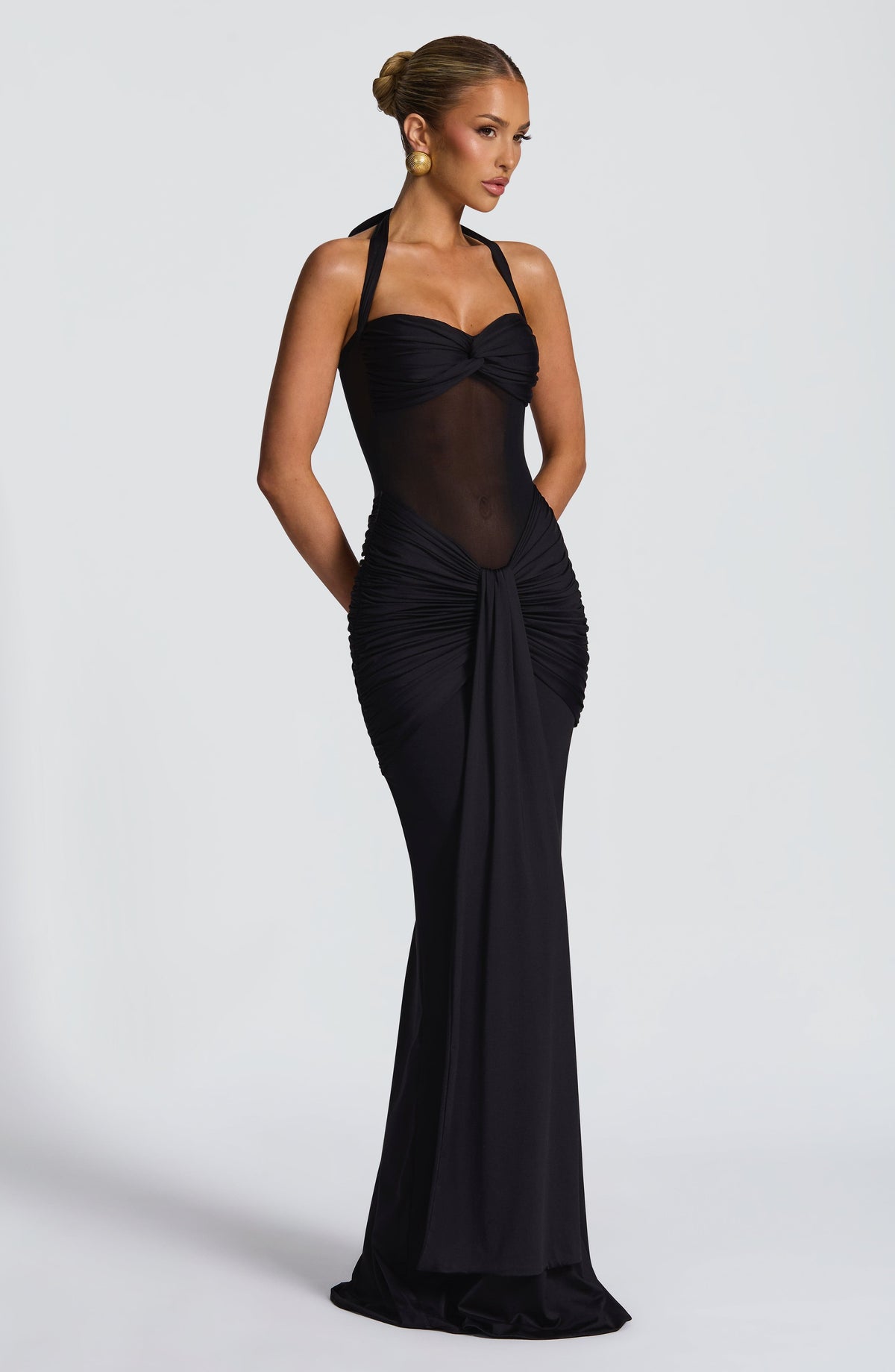 Vixen Maxi Dress - Black Avalabel