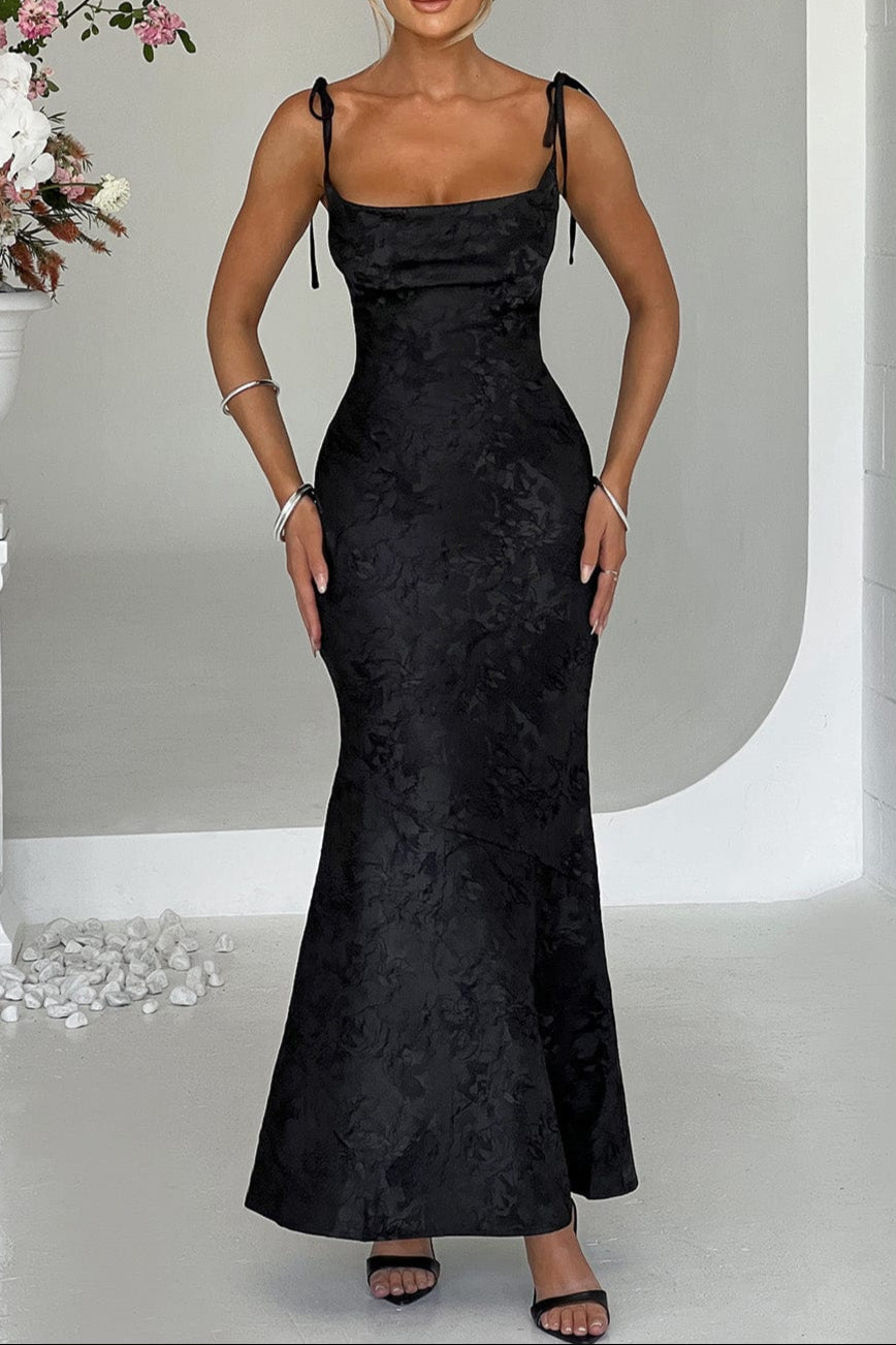 Whitney Maxi Dress - Black Avalabel
