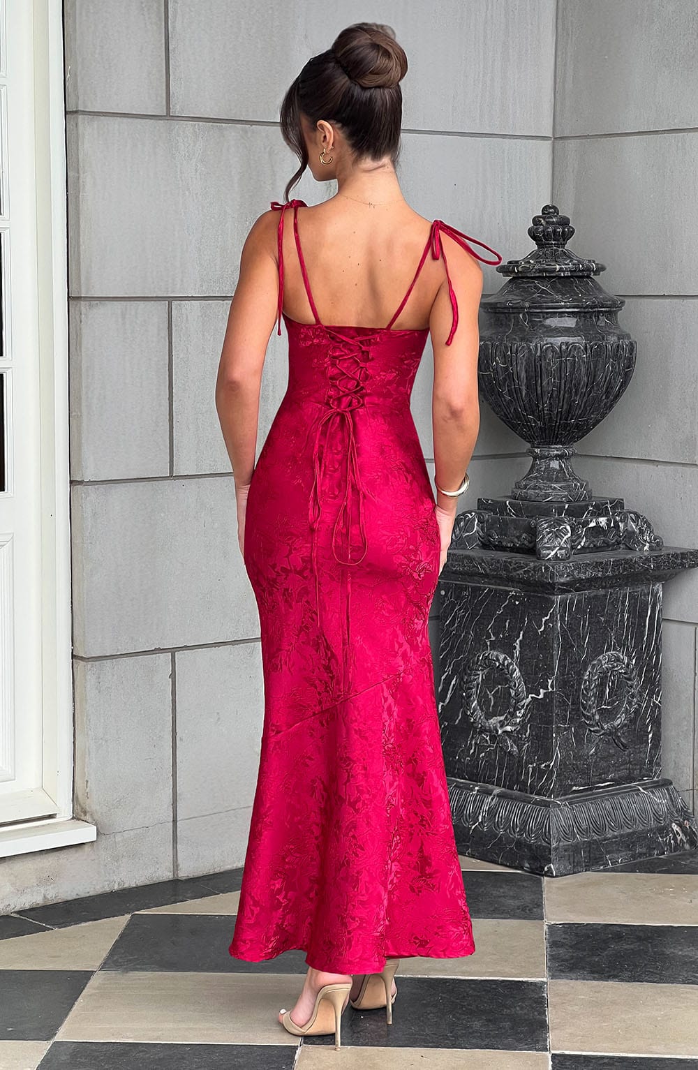 Whitney Maxi Dress - Red Avalabel
