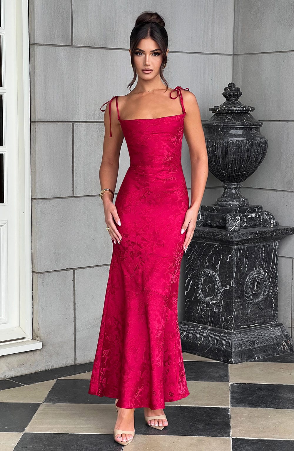 Whitney Maxi Dress - Red Avalabel