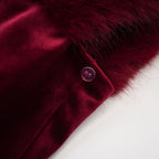 Wivika velvet fur dress Avalabel