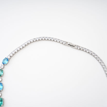 Yvette Drop Pendant Crystal Necklace