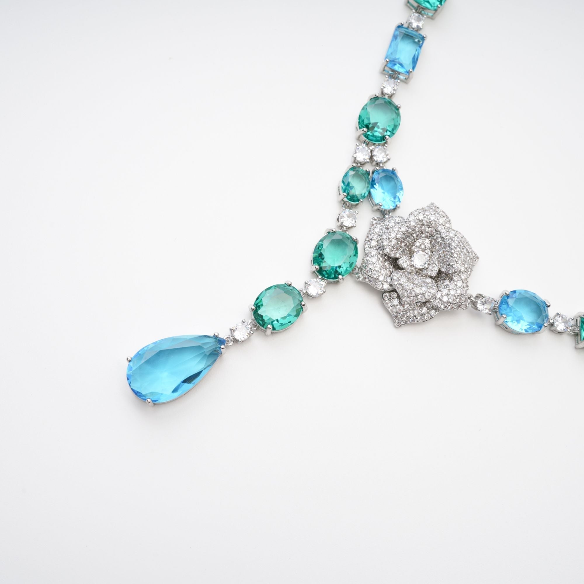 Yvette Drop Pendant Crystal Necklace Avalabel