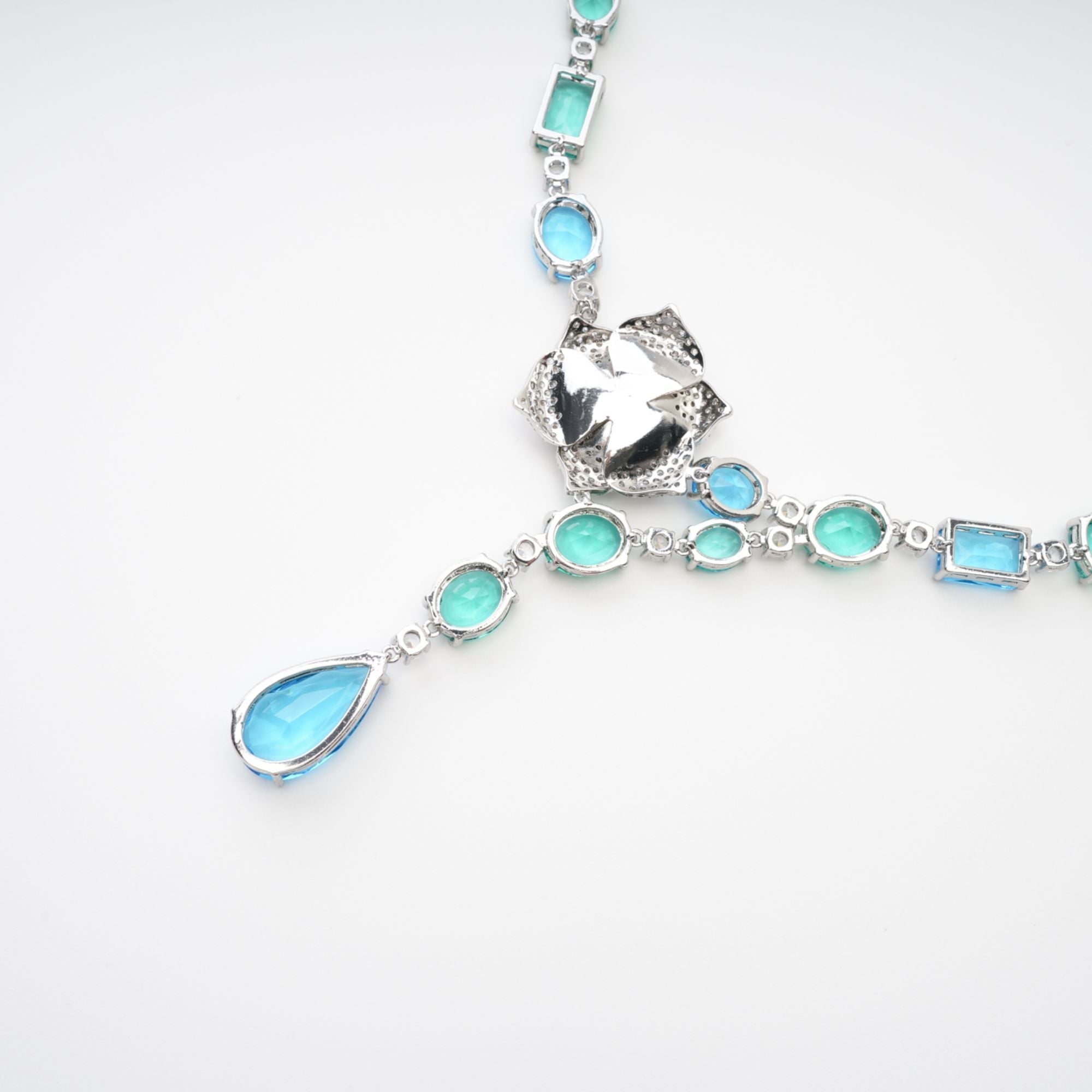 Yvette Drop Pendant Crystal Necklace Avalabel